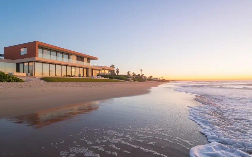 luxury home by the beach
